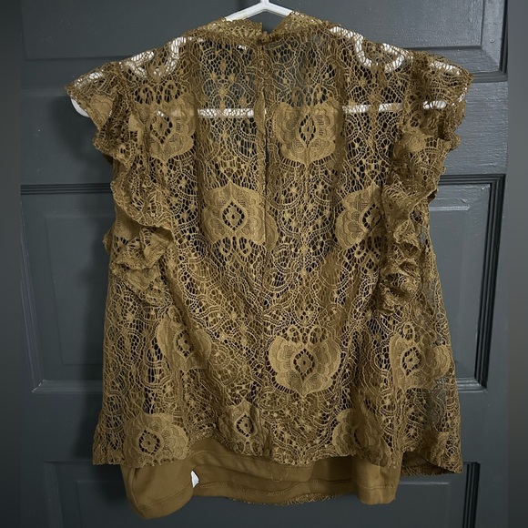 Zara Lace Top with built-in Camisole Size L - Picture 8 of 10